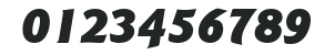 ITCGoudySans-Black Italic numbers preview