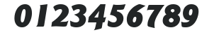 ITC Goudy Sans LT Black Italic numbers preview
