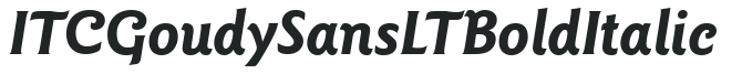 ITC Goudy Sans LT Bold Italic preview