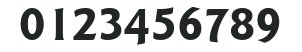 ITC Goudy Sans LT Bold numbers preview