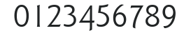 ITC Goudy Sans LT Book numbers preview