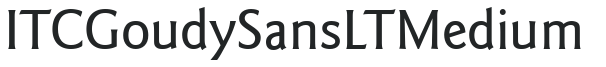 ITC Goudy Sans LT Medium preview