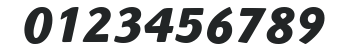 ITCHighlander-Bold Italic numbers preview