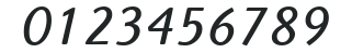 ITCHighlander-Book Italic numbers preview