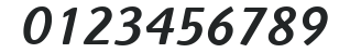 ITCHighlander-Medium Italic numbers preview
