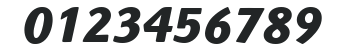 ITC Highlander LT Bold Italic numbers preview