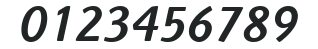 ITC Highlander LT Medium Italic numbers preview