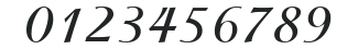 ITC Isadora Bold numbers preview