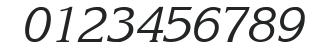 ITC_ Korinna Normal-Italic numbers preview