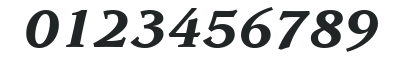ITCLeawood-Bold Italic numbers preview