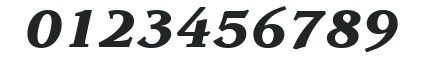 ITC Leawood LT Black Italic numbers preview