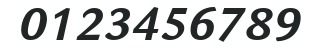 ITCLegacySans-Bold Italic numbers preview
