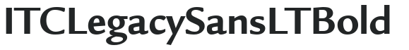 ITC Legacy Sans LT Bold preview