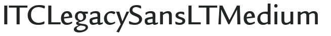 ITC Legacy Sans LT Medium preview