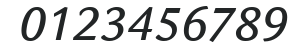 ITC Legacy Sans LT Medium Italic numbers preview