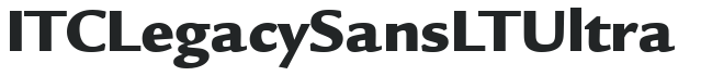 ITC Legacy Sans LT Ultra preview