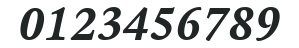 ITCLegacySerif-Bold Italic numbers preview