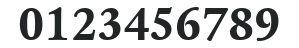 ITCLegacySerif-Bold numbers preview