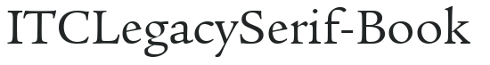 ITCLegacySerif-Book preview