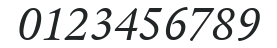 ITCLegacySerif-Book Italic numbers preview