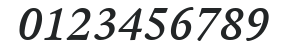 ITCLegacySerif-Medium Italic numbers preview