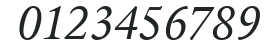 ITC Legacy Serif LT Book Italic numbers preview