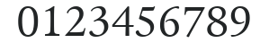 ITC Legacy Serif LT Book numbers preview