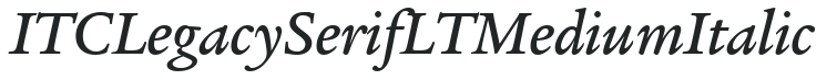 ITC Legacy Serif LT Medium Italic preview