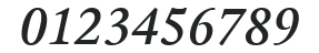 ITC Legacy Serif LT Medium Italic numbers preview
