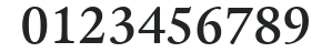 ITC Legacy Serif LT Medium numbers preview