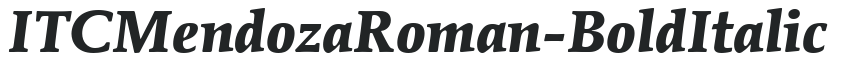 ITCMendozaRoman-Bold Italic preview