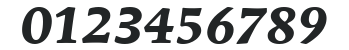 ITCMendozaRoman-Bold Italic numbers preview