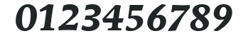 ITC Mendoza Roman LT Bold Italic numbers preview