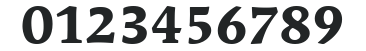 ITC Mendoza Roman LT Bold numbers preview