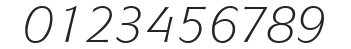 ITCMixage-BookItalic numbers preview