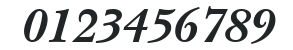 ITCNewBaskerville-Bold Italic numbers preview