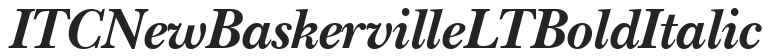 ITC New Baskerville LT Bold Italic preview