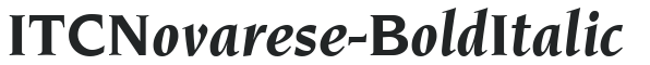 ITCNovarese-Bold Italic preview