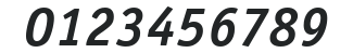ITCOfficinaSans-Bold Italic numbers preview