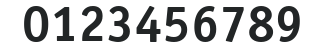 ITC Officina Sans LT Bold numbers preview