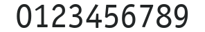 ITC Officina Sans LT Book numbers preview