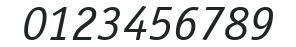 ITCOfficinaSerif-Book Italic numbers preview