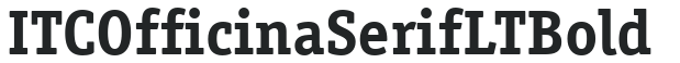ITC Officina Serif LT Bold preview