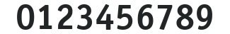 ITC Officina Serif LT Bold numbers preview