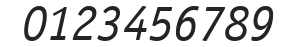 ITC Officina Serif LT Book Italic numbers preview
