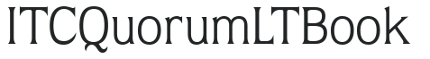 ITC Quorum LT Book letters preview
