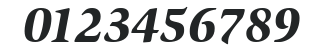 ITCSlimbach-Black Italic numbers preview