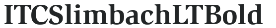 ITC Slimbach LT Bold preview