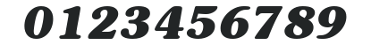 ITCSouvenir-Bold Italic numbers preview