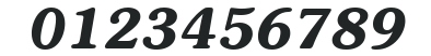ITCSouvenir-Demi Italic numbers preview